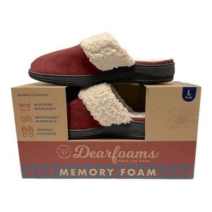 Dearfoam Women’s Memory Foam Slip On Slippers